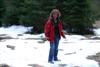 Mum standing in Snow at Boubin